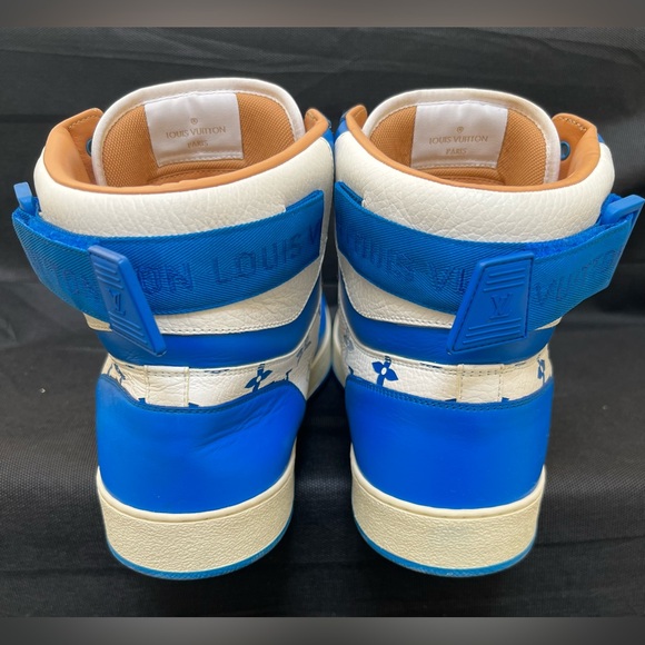 Louis Vuitton Rivoli Sneakers White and Blue. Sz 10 (preowned) accept offers - Picture 5 of 6